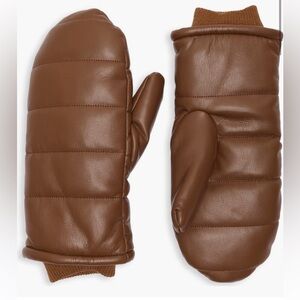 BCBG Quilted Puffer Mittens NWT